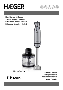 Manual Haeger HB-10C.019A Hand Blender