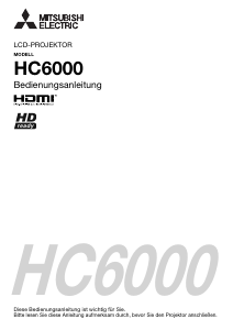 Bedienungsanleitung Mitsubishi HC6000 Projektor