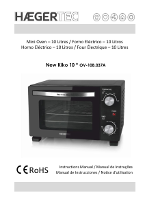 Manual Haeger OV-10B.028A Forno