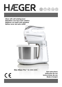 Manual Haeger BL-5BW.009A Stand Mixer