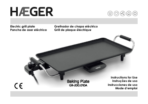 Manual de uso Haeger GR-200.010A Parrilla de mesa