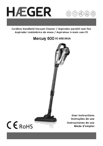 Manual de uso Haeger VC-600.041A Aspirador