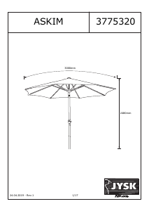 Brugsanvisning JYSK Askim Parasol