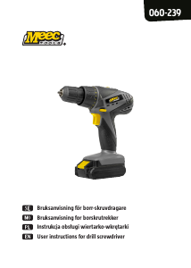 Instrukcja Meec Tools 060-239 Wiertarko-wkrętarka
