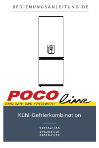 Handleiding POCO Line 5952041/02 Koel-vries combinatie