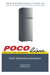 Handleiding POCO Line 5958819/00 Koel-vries combinatie