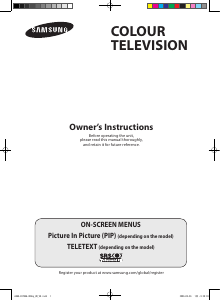 Manual Samsung CW-29Z338T Television