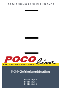 Handleiding POCO Line 5952044/00 Koel-vries combinatie