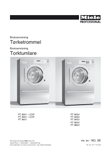 Bruksanvisning Miele PT 8253 Torktumlare