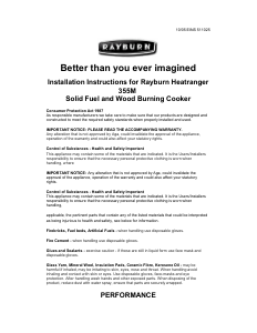 Manual Rayburn Heatranger 355M Range