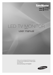 Manual Samsung T24B350EW LED Monitor