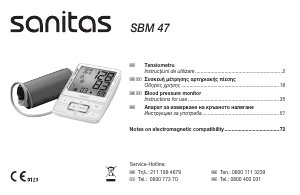 Manual Sanitas SBM 47 Tensiometru