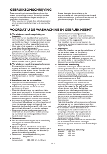 Handleiding Bauknecht WAT 360 Wasmachine