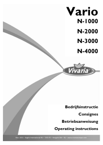 Bedienungsanleitung Vivaria Vario N-3000 Teichpumpe