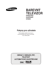 Manuál Samsung SP-43T8HE Televize