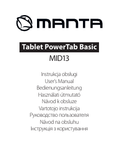 Manuál Manta MID13 PowerTab Basic Tablet