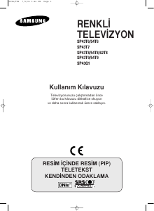 Kullanım kılavuzu Samsung SP-43T9HE Televizyon