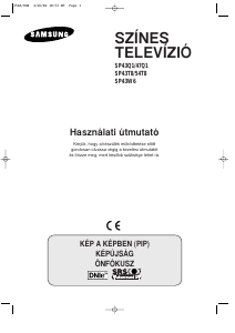 Használati útmutató Samsung SP-43W6HE Televízió