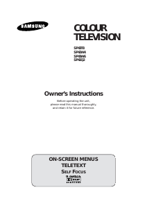 Manual Samsung SP-43W6HL Television