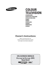 Manual Samsung SP-47Q7HN Television