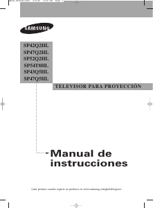 Manual de uso Samsung SP-54T8HL Televisor
