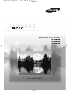 Manual de uso Samsung SP-56K3HD Televisor