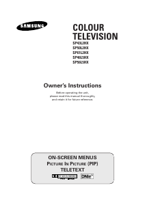 Manual Samsung SP-56L5HX Television
