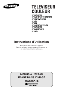 Mode d’emploi Samsung SP-62T8HC Téléviseur