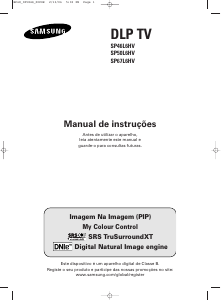 Manual Samsung SP-67L6HV Televisor