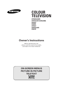 Manual Samsung SP42W4HP Television