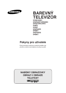 Manuál Samsung SP43T7HF Televize