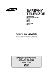 Manuál Samsung SP43T8HP Televize