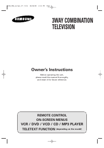 Manual Samsung UW-17J11VD Television