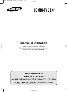 Mode d’emploi Samsung UW21J10VD Téléviseur