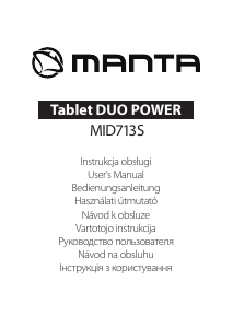 Használati útmutató Manta MID713S Duo Power Táblagép