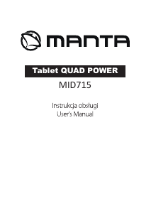 Instrukcja Manta MID715 Duo Power Tablet