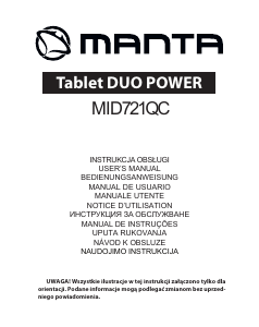 Manuál Manta MID721QC Duo Power Tablet