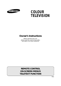 Manual Samsung WS-32M064V Television