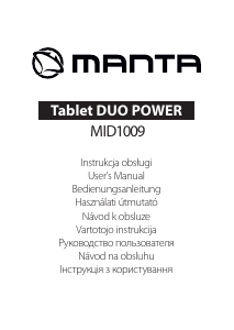 Használati útmutató Manta MID1009 Duo Power Táblagép