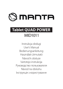 Vadovas Manta MID1011 Quad Powe Planšetinis kompiuteris