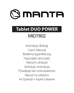 Instrukcja Manta MID7802 Duo Power Tablet