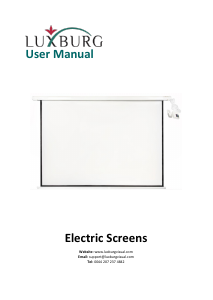 Manual Luxburg PS-EL-20x15-MG-EU Projector Screen