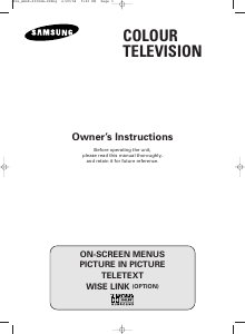 Manual Samsung WS32A2083Y Television