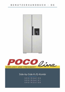 Bedienungsanleitung POCO Line 5951923/00 Kühl-gefrierkombination
