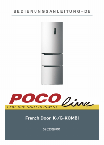 Handleiding POCO Line 5952329/00 Koel-vries combinatie