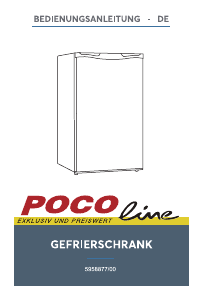 Manual POCO Line 5958877/00 Freezer