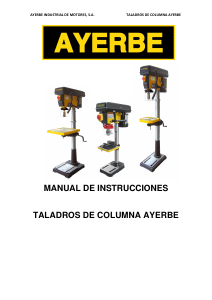 Manual de uso Ayerbe AY 32 TC MN Pro Taladro de columna