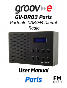 Manual Groov-e GV-DR03 Radio