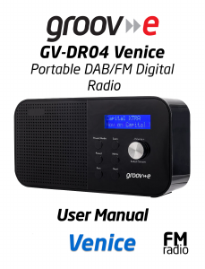 Manual Groov-e GV-DR04 Radio