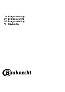 Brugsanvisning Bauknecht BVH 92 2B K/1 Kogesektion